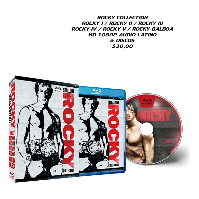 Rocky Coleccion Completa Latino Hd 