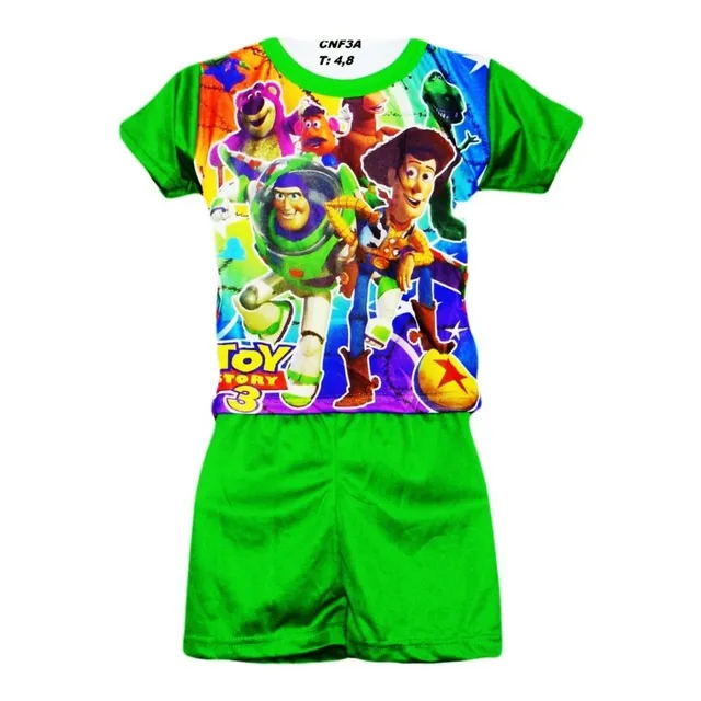 Conjunto Deportivo Corto Niños En Algodón Short + Franela