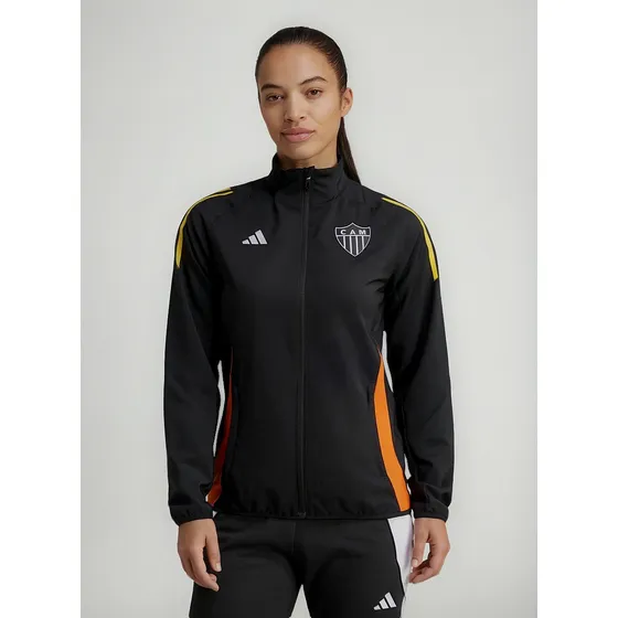 Jaqueta adidas Atlético Mineiro Apresentação Feminina Preta