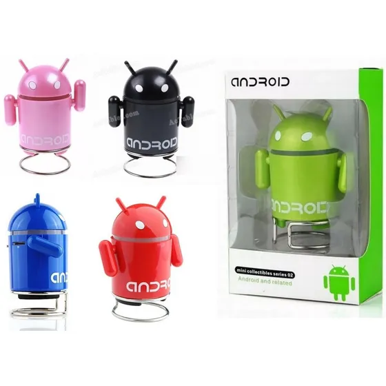 Mini Altavoz Android Robot 4 Mini Sd Pendrive Mp3 S1