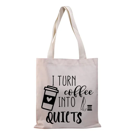 Bdpwss Bolsa Costura Para Acolchar Regalo Texto Ingl  I Turn