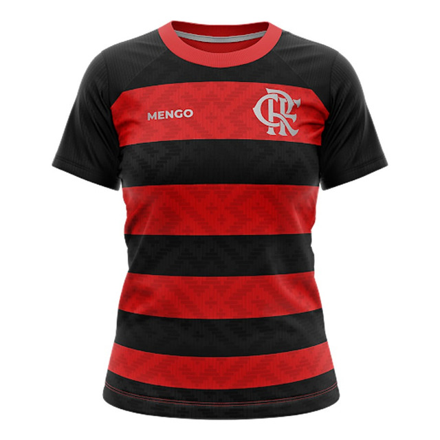 Camisa Flamengo Feminina Casual Mengão Camiseta Oficial Camisa Flamengo Feminina Casual Mengão Camiseta Oficial