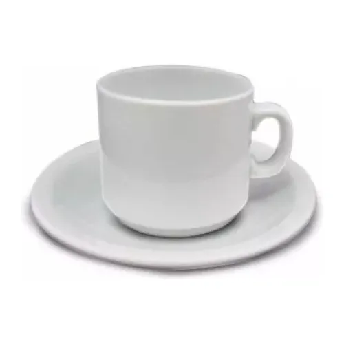 24 Taza Desayuno Con Plato Gastronomica Bar Cafeteria Germer