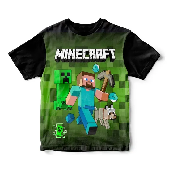 Franela Para Niños - Minecraft 