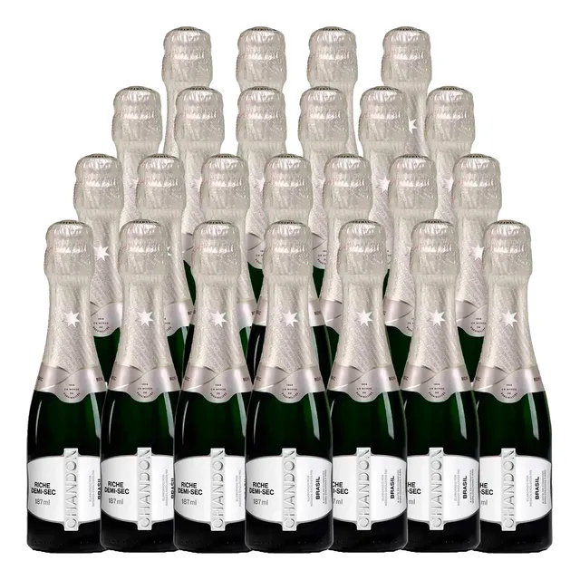 Espumante Chandon Baby Riche Demi-sec 187ml 24 Unidades