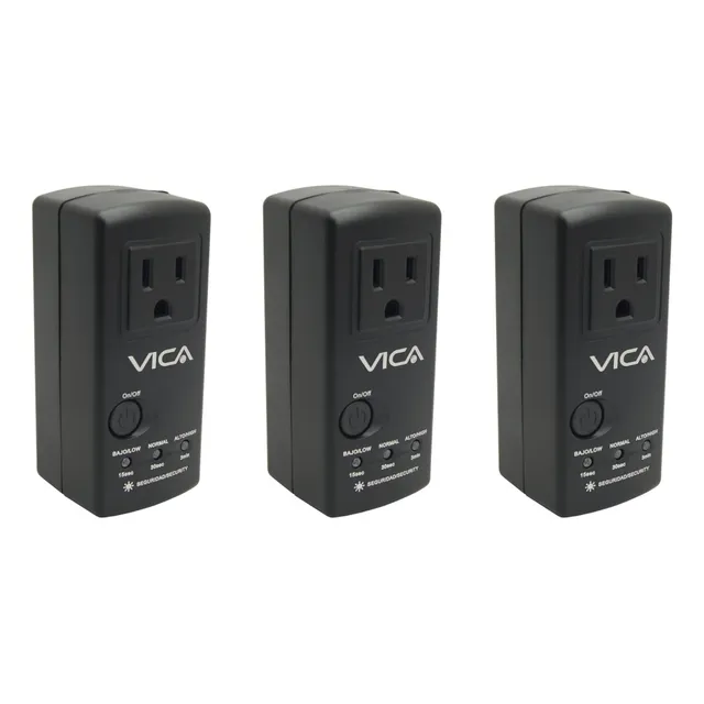 3x Protectores Voltaje Vica Vp-132 Refri Lav 1800w 900j