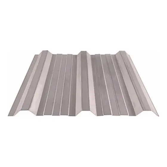 Chapa Trapezoidal Cincalum C27 1,10mts De Ancho X 4,50mts Color Plateado