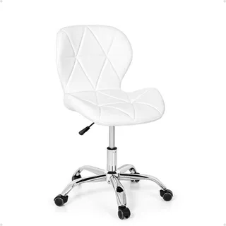 Cadeira De Escritório Império Brazil Business Slim ErgonÎmica Branca Com Estofado De Couro Sintético Cadeira De Escritório Império Brazil Business Slim ErgonÎmica Branca Com Estofado De Couro Sintético