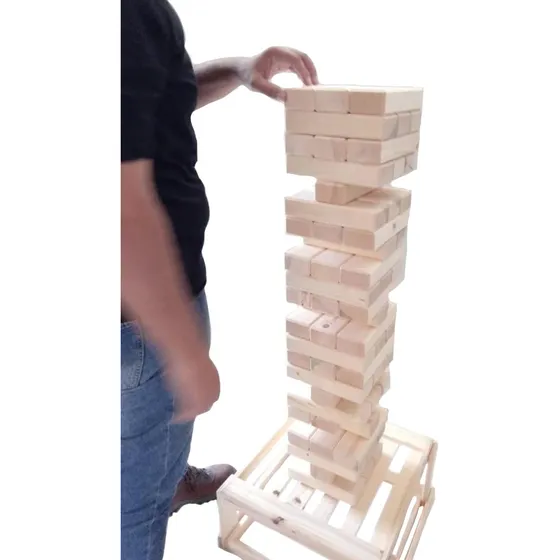 Torre De Equilíbrio Gigante - Tipo Jenga Gigante - 94cm
