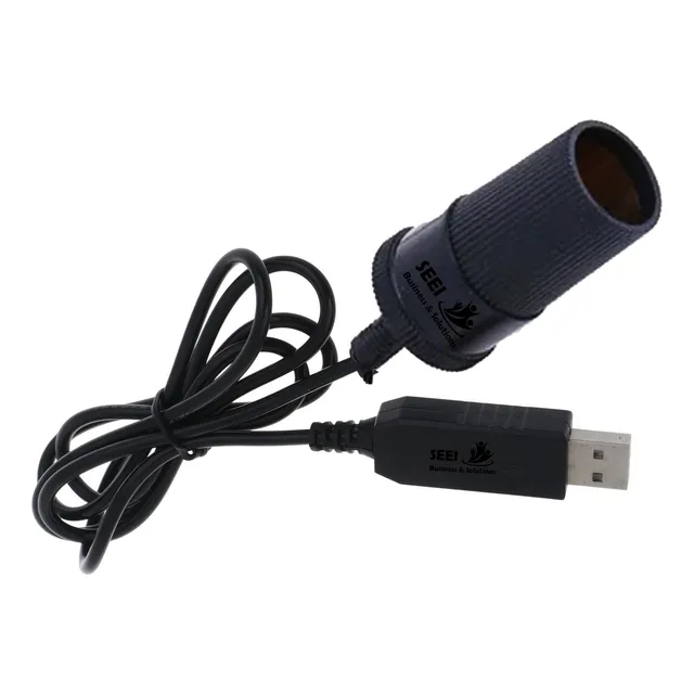 Adaptador Usb 5v A Jack Cigarrera 12v 1a Máx 12watts