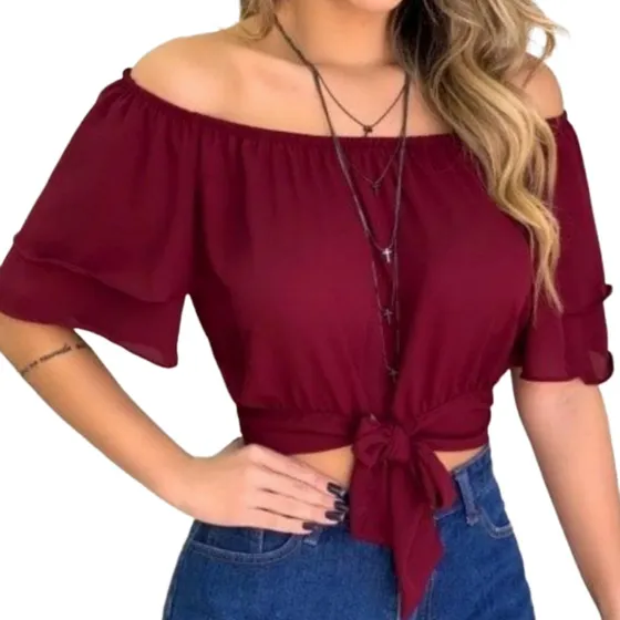 Blusas Casuales Para Dama, Manga Corta, Manga Larga