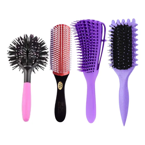 Kit Cepillos Para Cabello Rizado