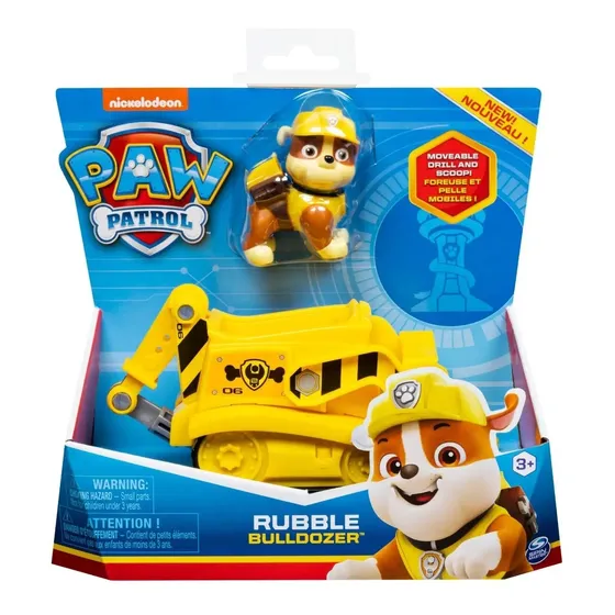 Paw Patrol Ruble Figura Más Auto Patrulla Canina Envio Grati