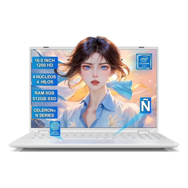 Ultrabook Bigview A1 Negro 16 Pulgadas Gamer Intel Celeron N