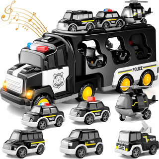 Doloowee Camión De Policía Juguetes Para Niños Pequeños De 3 Doloowee Camión De Policía Juguetes Para Niños Pequeños De 3
