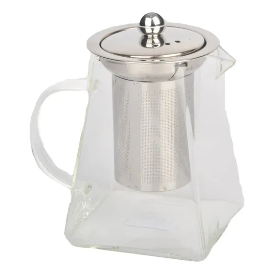 Pettish Bazar Con Infusor De 550ml En Vidrio Y Acero