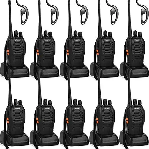 Ansoko Walkie Talkies Paquete De 10 Radio De Largo Alcance R