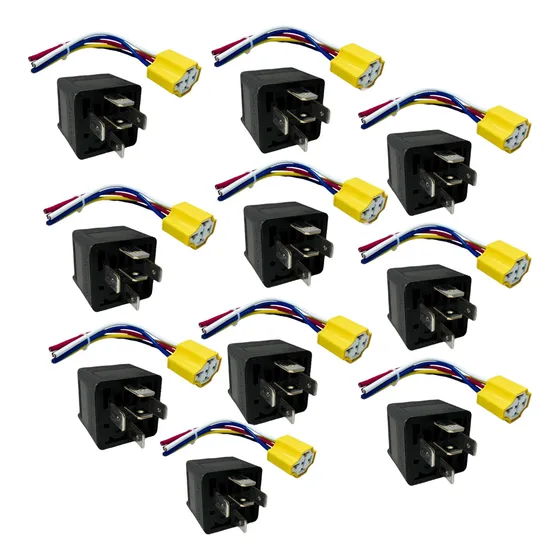 10 Relevadores Relay Con Arnés Bosch 5 Patas 12 V
