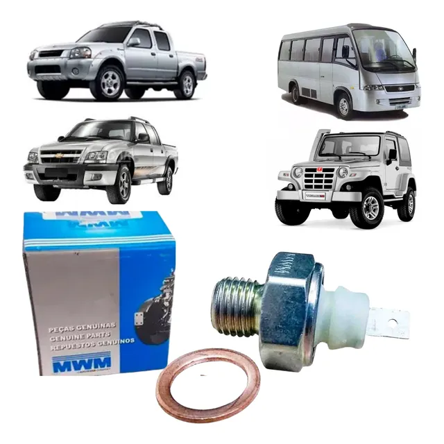 Sensor Pressão Óleo Motor Sprint 2.8 S10 Frontier Troller T4