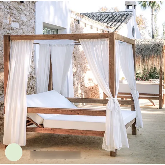 Camas Pergola Tumbonas Con Cortinas Techo, Colchonetas.