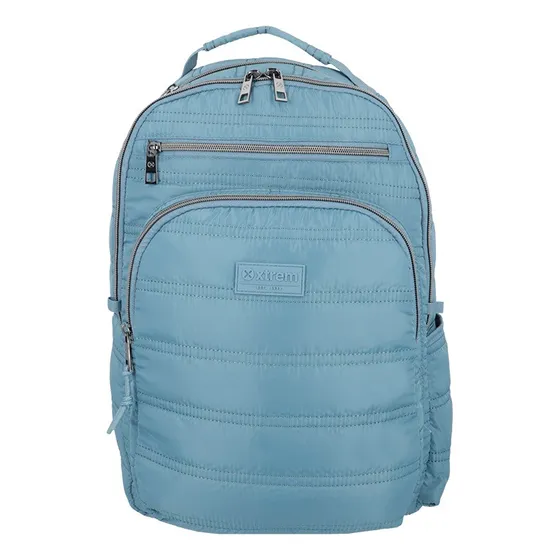 Mochila Xtrem Vermont 4xt Dusty Blue Color Azul Diseño de la tela Lisa