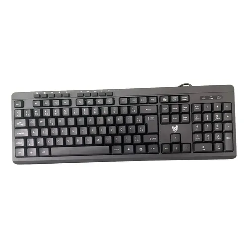 Teclado K-Mex KB-3728 USB com fio Padrão ABNT2 com teclado