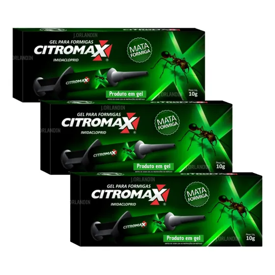 Remedio Em Gel Mata Formigas Elimina Acaba Kit Com 3 Caixas