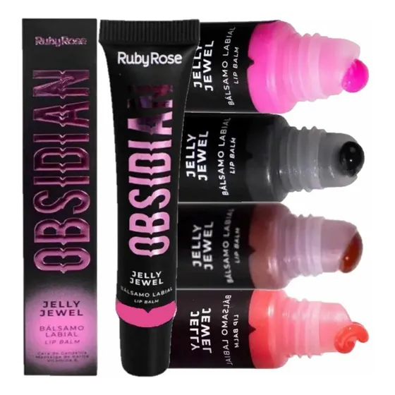 Balsamo Labial Gloss Color Jelly Jewel Obsidian Ruby Rose