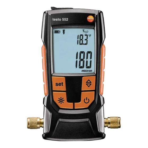 Vacuometro Medidor Vacío Pluvirometo Digital Bluetooth Testo