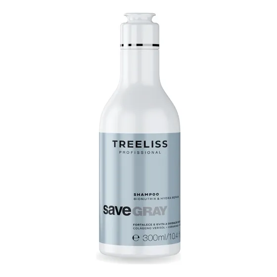 Shampoo Save Gray Bionutrix 300ml Treeliss Profissional