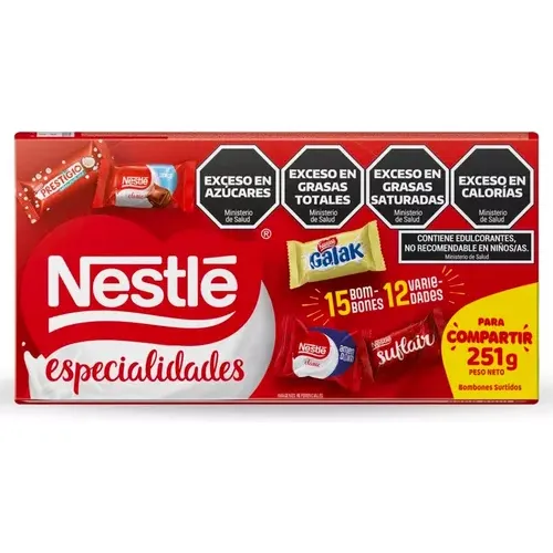 Nestle Especialidades Bombones Chocolate Caja 251g Golosinas