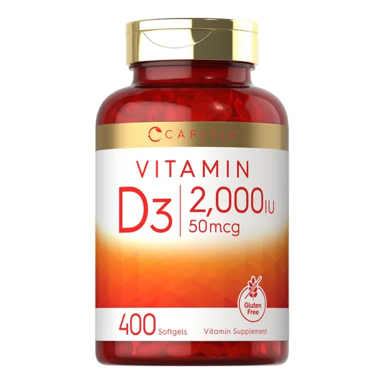Suplemento De Vitamina D Carlyle Vitamina D3 2000 Ui 400 Cáp