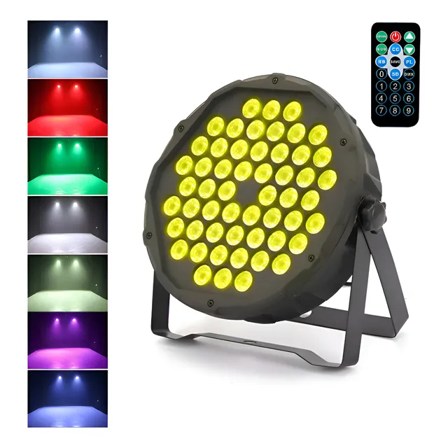 Cañon De Leds 54x3 Par Audio Rítmico Multicolor Fiestas