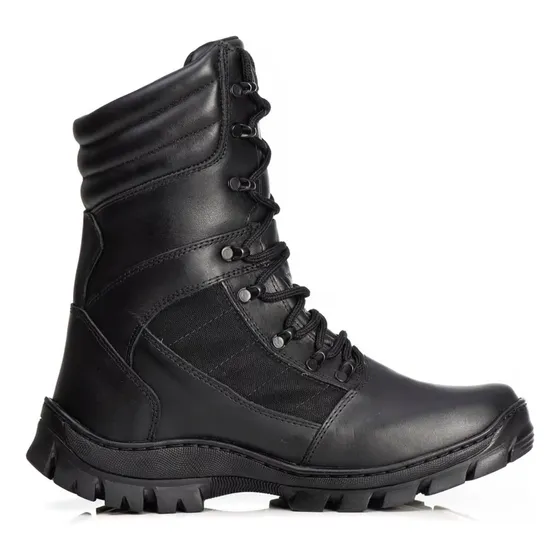 Bota Militar Acero Cuero Legitimo Borsegui Smith Botas 