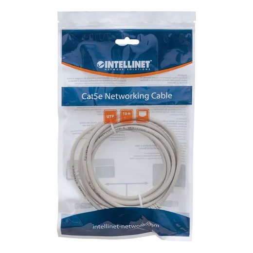 Cable Patch Cat 6 Utp 1.0mts Intellinet Gris 340373 /v /vc Color Gris Claro