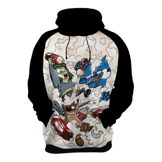Blusa Moletom Apenas Um Show Mordecai E Rigby Musculoso 1+