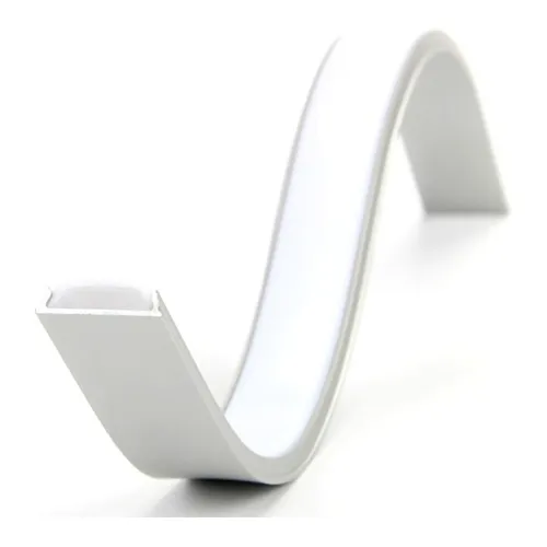 Perfil Luz Led Aluminio Flexible Superficial 1,7x0,4cm X1mt