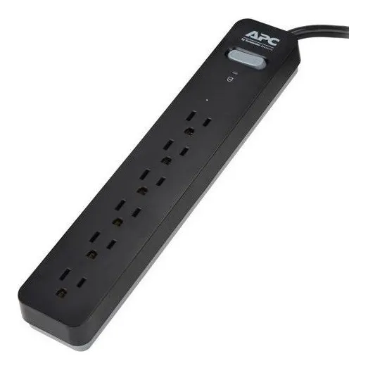 Apc Regleta Protector Voltaje 6 Tomas Pe63 Pico Electrico