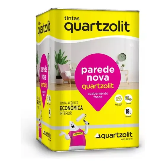 Tinta Latex Acrilica Antimofo Lata Fosco Economica 18 Litros Cor Branco/Gelo