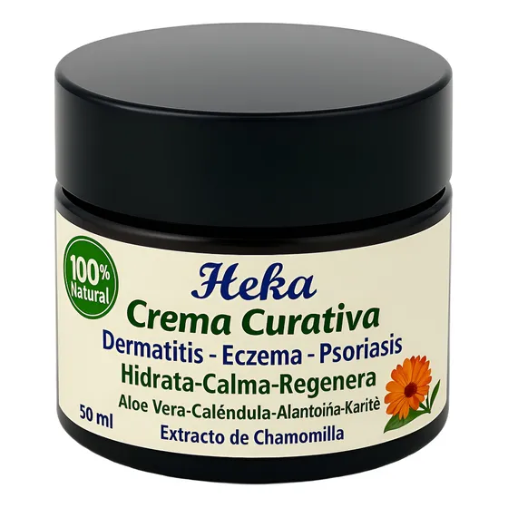 Crema Curativa Heka-para Psoriasis, Dermatitis, Eczema