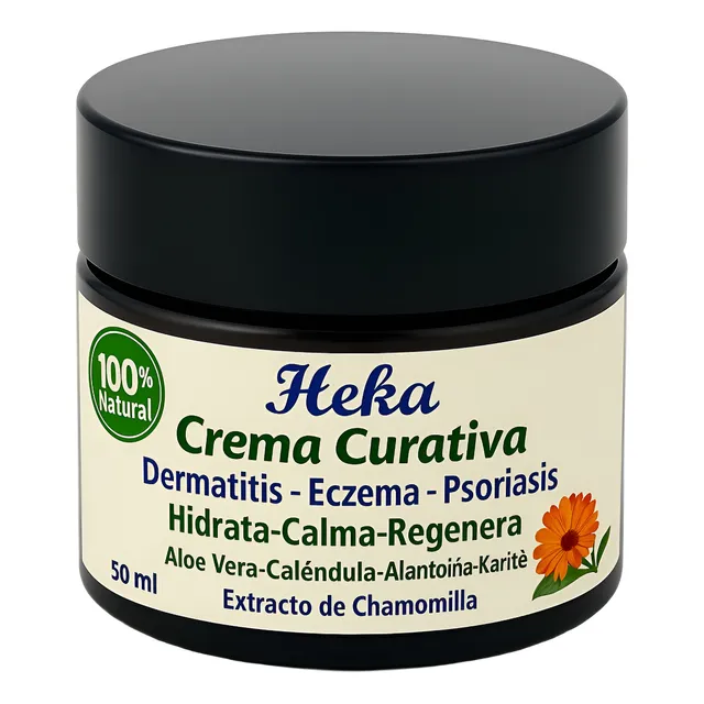 Crema Curativa Heka-para Psoriasis, Dermatitis, Eczema