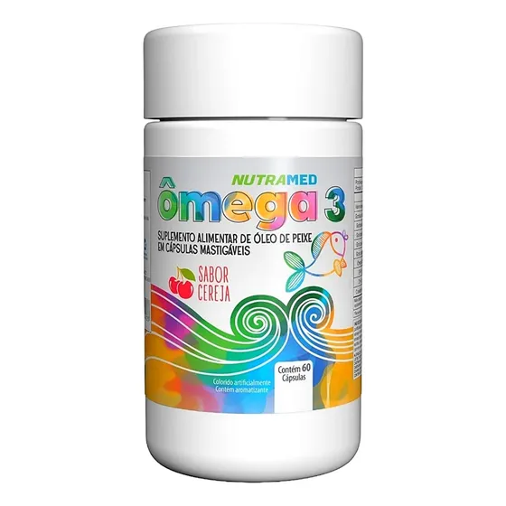 Omega 3 Kids (60 Caps Masticables) Sabor Cereza Nutramed Cereza