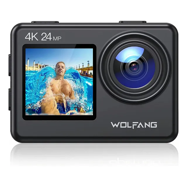 Camara Wolfang Ga200 Action Camera 4k 24mp Waterproof/bolso