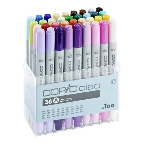 Marcadores Copic Ciao X 36 A Doble Punta