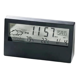Reloj De Escritorio Para El Hogar Gadget Negro Transparente Reloj De Escritorio Para El Hogar Gadget Negro Transparente