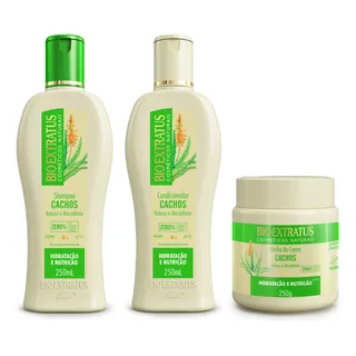 Kit Cachos 3 Produtos Bio Extratus - 250ml Kit Cachos 3 Produtos Bio Extratus - 250ml