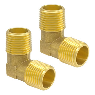 Conector De Tubo De Latón Macizo De 1/2 Pulgada Npt Macho A Conector De Tubo De Latón Macizo De 1/2 Pulgada Npt Macho A