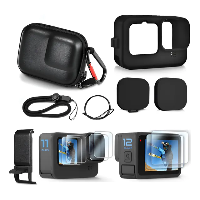 Gopro Hero 9 10 11 12 Carcasa Accesorios Protector De Mica