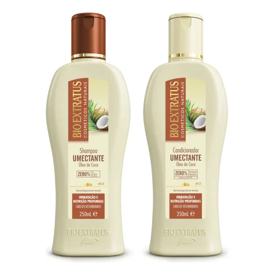 Kit Umectante Shampoo E Condicionador Bio Extratus - 250ml