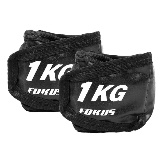 Par Caneleira 1kg Tornozeleira de Peso Exercícios Fitness